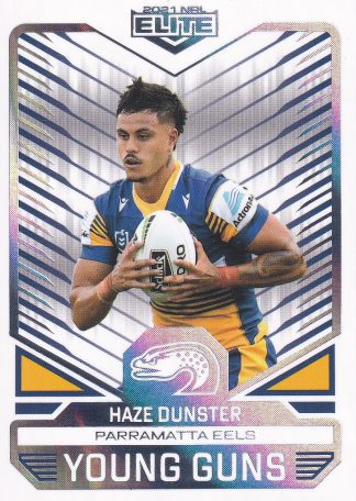 2021 NRL Elite Young Guns - YG20 Haze Dunster Parramatta Eels