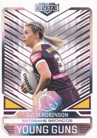 2021 NRL Elite Young Guns - YG33 Julia Robinson Brisbane Broncos