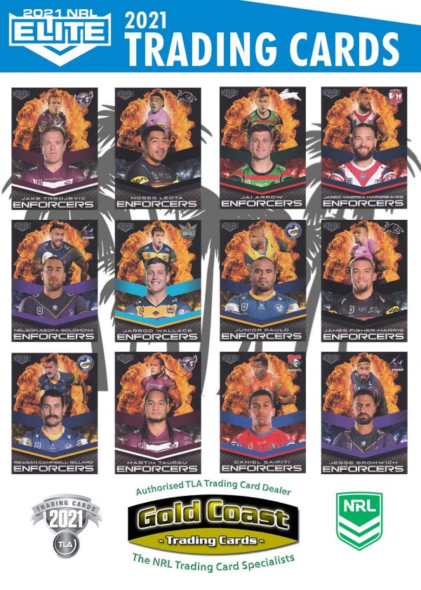 2021 NRL Elite Enforcer Set - Full Set 40 Cards