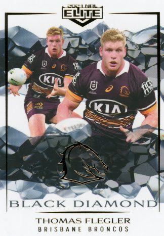 2021 NRL Elite Black Diamond Mojo - MBD005 Thomas Flegler Brisbane Broncos