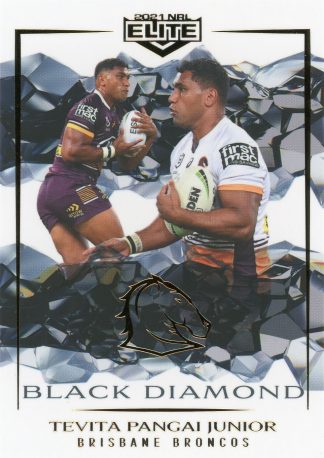 2021 NRL Elite Black Diamond Mojo - MBD008 Tevita Pangai Jnr Brisbane Broncos