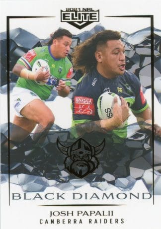 2021 NRL Elite Black Diamond Mojo - MBD013 Josh Papalii Canberra Raiders