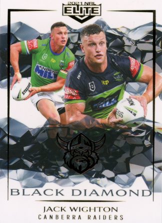 2021 NRL Elite Black Diamond Mojo - MBD016 Jack Wighton Canberra Raiders