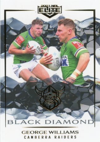 2021 NRL Elite Black Diamond Mojo - MBD017 George Williams Canberra Raiders