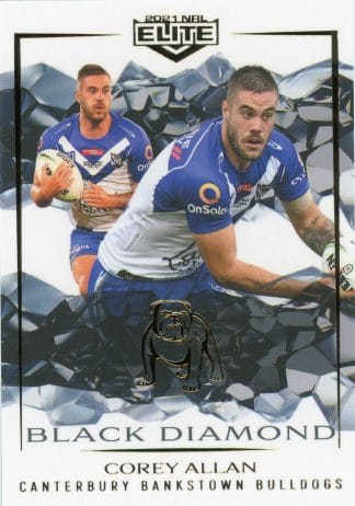 2021 NRL Elite Black Diamond Mojo - MBD020 Corey Allan Canterbury Bulldogs