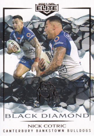 2021 NRL Elite Black Diamond Mojo - MBD021 Nick Cotric Canterbury Bulldogs