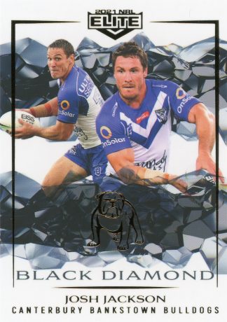 2021 NRL Elite Black Diamond Mojo - MBD024 Josh Jackson Canterbury Bulldogs