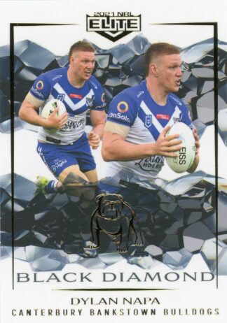 2021 NRL Elite Black Diamond Mojo - MBD026 Dylan Napa Canterbury Bulldogs