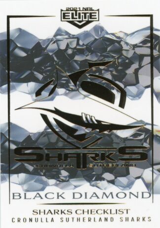 2021 NRL Elite Black Diamond Mojo - MBD028 Cronulla Sharks Checklist