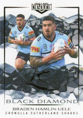 2021 NRL Elite Black Diamond Mojo - MBD032 Braden Hamlin-Uele Cronulla Sharks