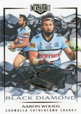 2021 NRL Elite Black Diamond Mojo - MBD036 Aaron Woods Cronulla Sharks