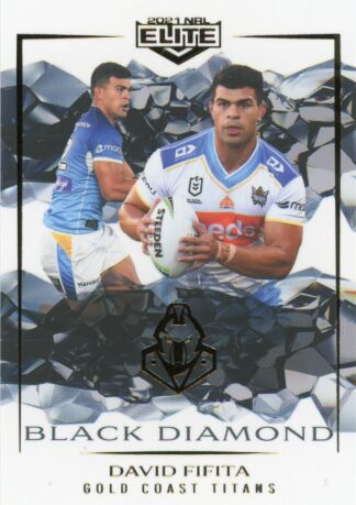 2021 NRL Elite Black Diamond Mojo - MBD040 David Fifita Gold Coast Titans
