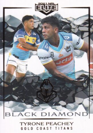 2021 NRL Elite Black Diamond Mojo - MBD043 Tyrone Peachey Gold Coast Titans