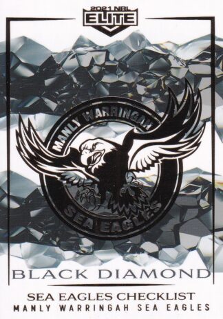 2021 NRL Elite Black Diamond Mojo - MBD046 Manly Warringah Sea Eagles Checklist