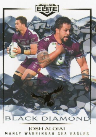 2021 NRL Elite Black Diamond Mojo - MBD047 Josh Aloiai Manly Warringah Sea Eagles