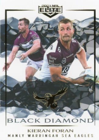 2021 NRL Elite Black Diamond Mojo - MBD049 Kieran Foran Manly Warringah Sea Eagles