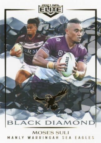 2021 NRL Elite Black Diamond Mojo - MBD052 Moses Suli Manly Warringah Sea Eagles