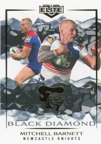 2021 NRL Elite Black Diamond Mojo - MBD065 Mitchell Barnett Newcastle Knights