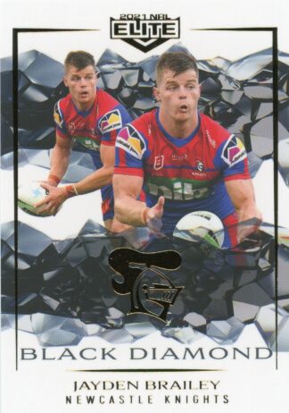2021 NRL Elite Black Diamond Mojo - MBD066 Jayden Brailey Newcastle Knights