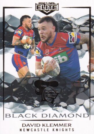 2021 NRL Elite Black Diamond Mojo - MBD068 David Klemmer Newcastle Knights