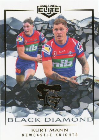 2021 NRL Elite Black Diamond Mojo - MBD069 Kurt Mann Newcastle Knights