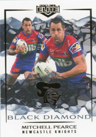 2021 NRL Elite Black Diamond Mojo - MBD070 Mitchell Pearce Newcastle Knights