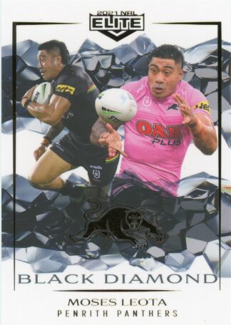 2021 NRL Elite Black Diamond Mojo - MBD097 Moses Leota Penrith Panthers
