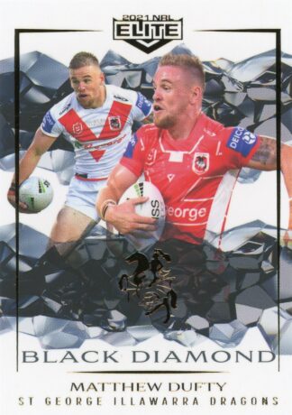 2021 NRL Elite Black Diamond Mojo - MBD111 Matthew Dufty St George Illawarra Dragons