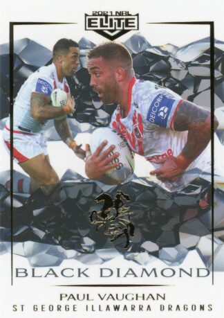 2021 NRL Elite Black Diamond Mojo - MBD117 Paul Vaughan St George Illawarra Dragons