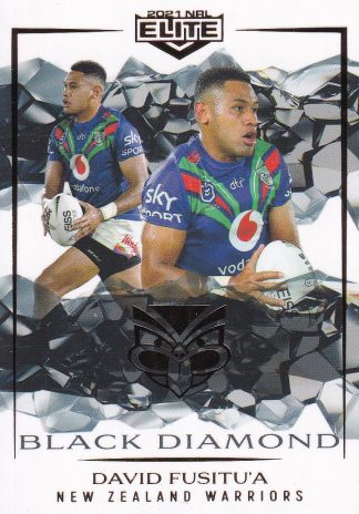 2021 NRL Elite Black Diamond Mojo - MBD129 David Fusitu'a Warriors