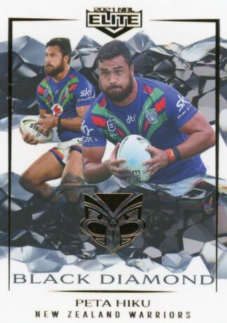 2021 NRL Elite Black Diamond Mojo - MBD132 Peta Hiku Warriors