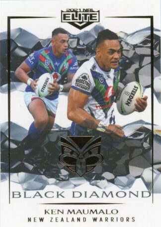 2021 NRL Elite Black Diamond Mojo - MBD133 Ken Maumalo Warriors