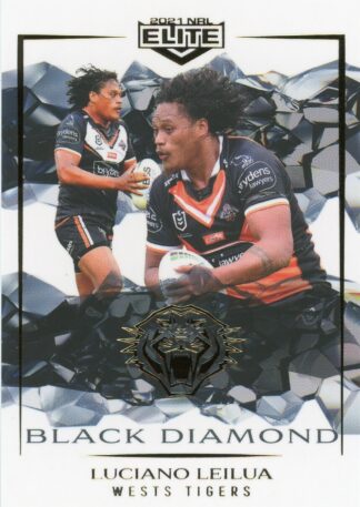 2021 NRL Elite Black Diamond Mojo - MBD139 Luciano Leilua Wests Tigers
