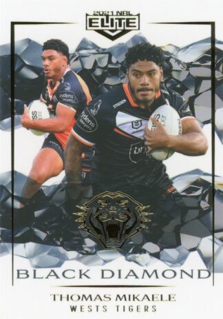 2021 NRL Elite Black Diamond Mojo - MBD140 Thomas Mikaele Wests Tigers