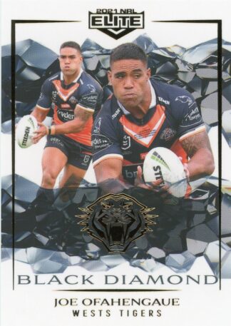 2021 NRL Elite Black Diamond Mojo - MBD142 Joe Ofahengaue Wests Tigers