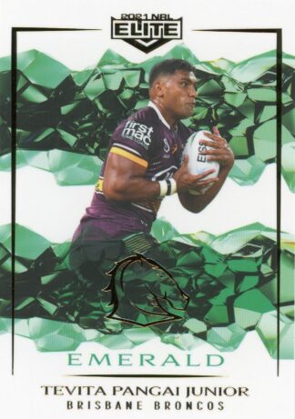 2021 NRL Elite Emerald Mojo - ME008 Tevita Pangai JNR Brisbane Broncos