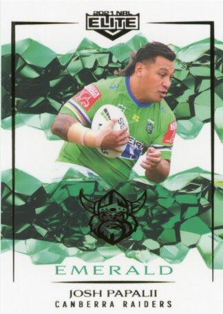 2021 NRL Elite Emerald Mojo - ME013 Josh Papalii Canberra Raiders