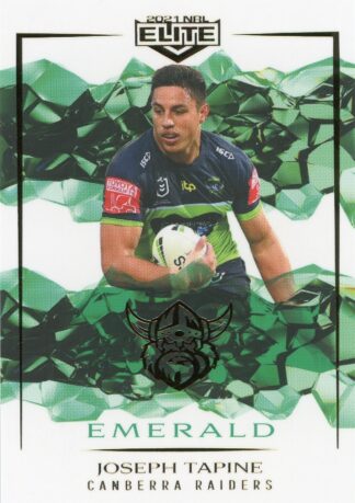 2021 NRL Elite Emerald Mojo - ME014 Joseph Tapine Canberra Raiders