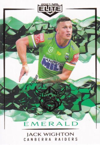 2021 NRL Elite Emerald Mojo - ME016 Jack Wighton Canberra Raiders
