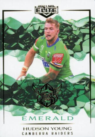 2021 NRL Elite Emerald Mojo - ME018 Hudson Young Canberra Raiders