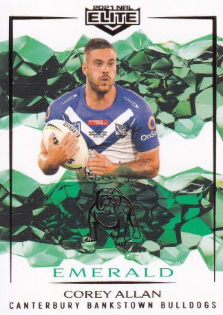 2021 NRL Elite Emerald Mojo - ME020 Corey Allan Canterbury Bulldogs