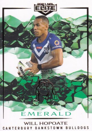 2021 NRL Elite Emerald Mojo - ME023 Will Hopoate Canterbury Bulldogs