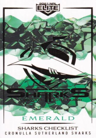 2021 NRL Elite Emerald Mojo - ME028 Cronulla Sharks Checklist