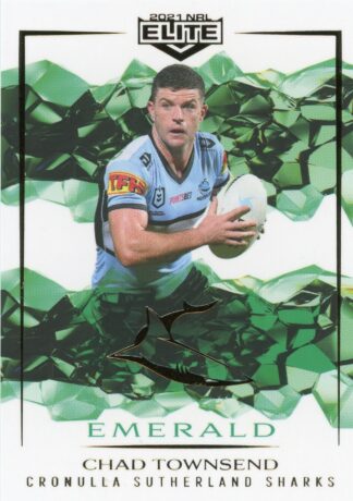 2021 NRL Elite Emerald Mojo - ME035 Chad Townsend Cronulla Sharks