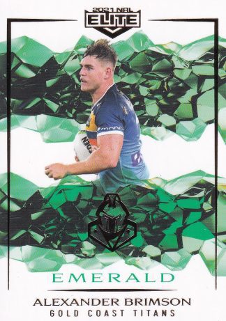 2021 NRL Elite Emerald Mojo - ME038 Alexander Brimson Gold Coast Titans