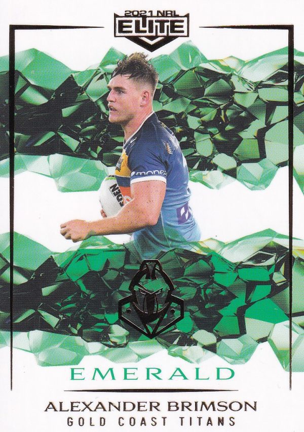 2021 NRL Elite Emerald Mojo - ME038 Alexander Brimson Gold Coast Titans