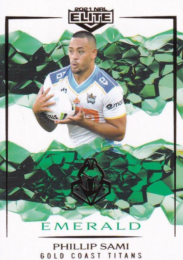 2021 NRL Elite Emerald Mojo - ME045 Phillip Sami Gold Coast Titans