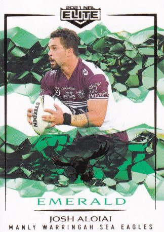 2021 NRL Elite Emerald Mojo - ME047 Josh Aloiai Manly Warringah Sea Eagles