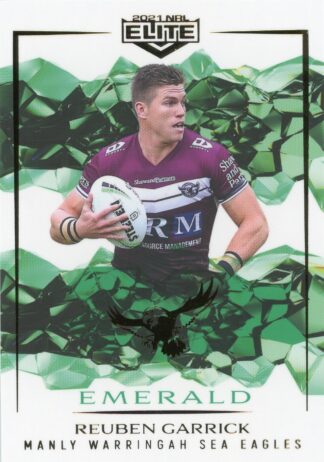 2021 NRL Elite Emerald Mojo - ME050 Reuben Garrick Manly Warringah Sea Eagles
