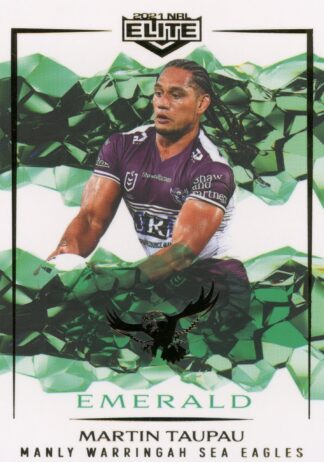2021 NRL Elite Emerald Mojo - ME053 Martin Taupau Manly Warringah Sea Eagles